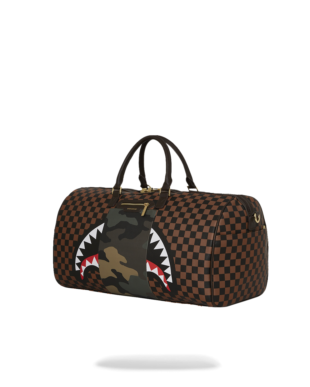 EXTERIOR GOLD ZIP POCKET SHARKS IN PARIS DUFFLE