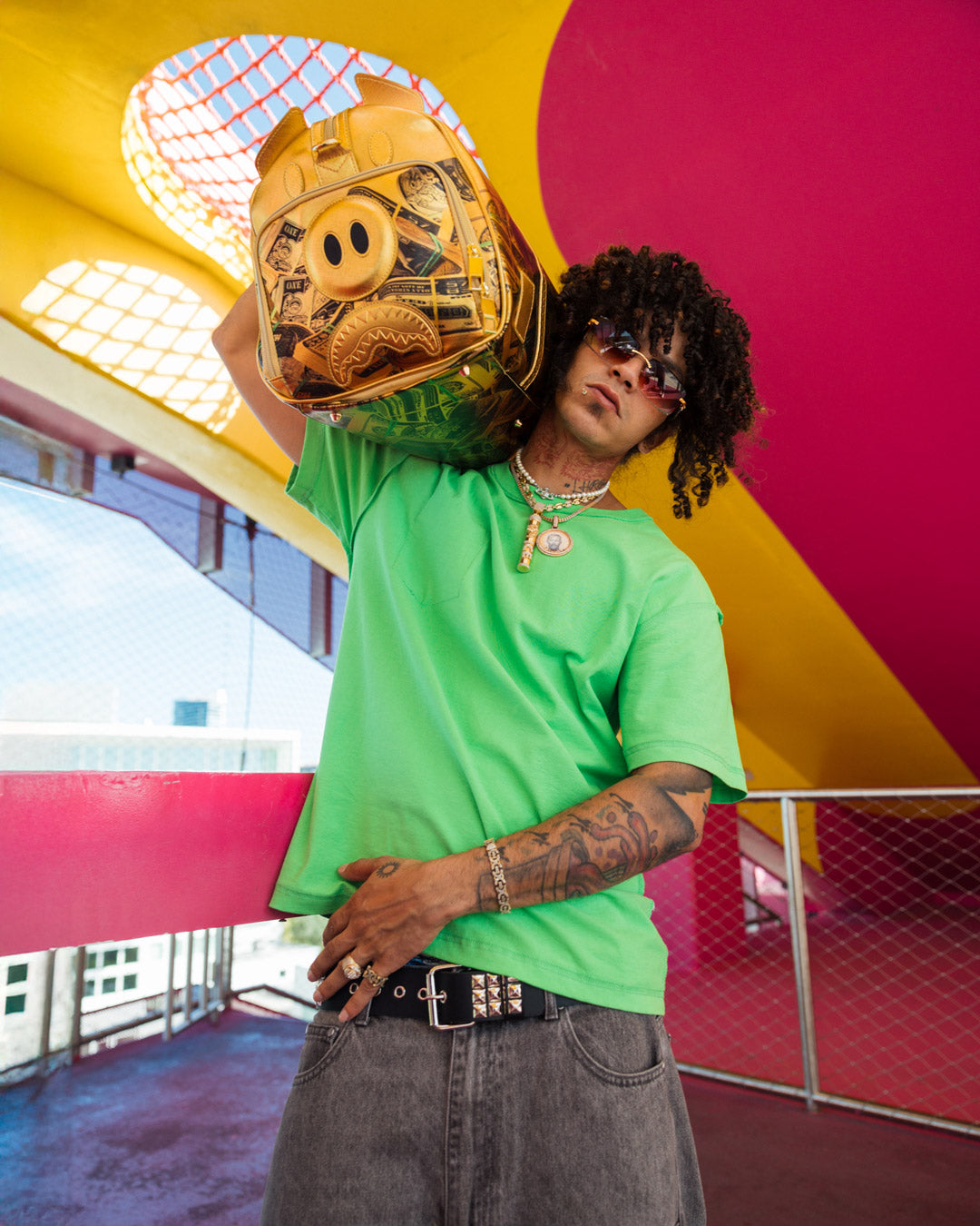 SQUID GAME COLLAB PIGGY BANK DUFFLE