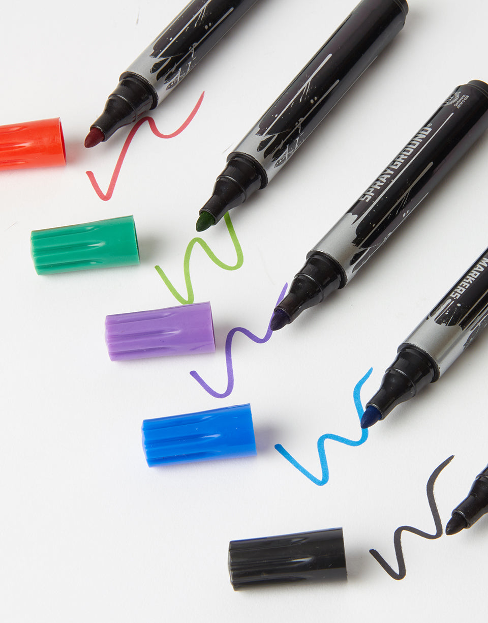 THE SPRAYGROUND DIY WHITE BACKPACK (VEGAN LEATHER & INNER MONEY LINING) & MARKERS INCLUDED