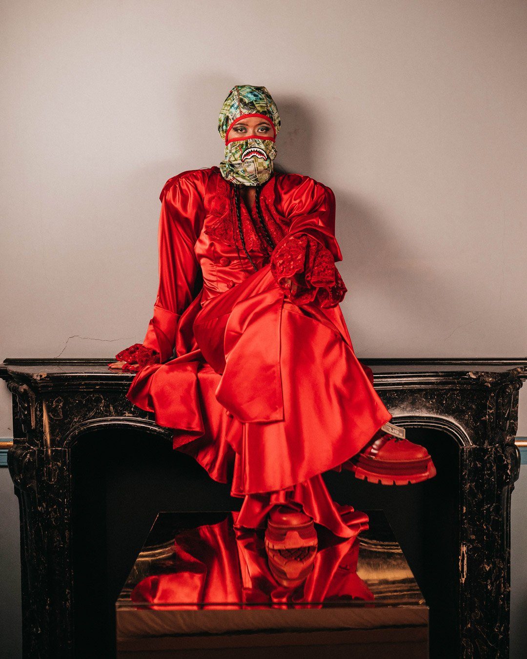 MAMA I MADE IT PULL DOWN SKI MASK