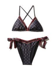 MIDNIGHT MONEY PATTERN BIKINI