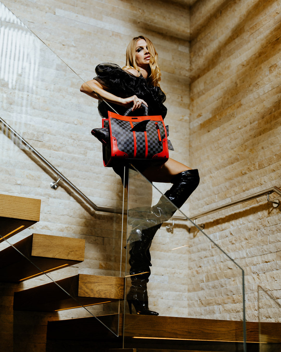 MONACO SHARK CLUB SHARK BREAKTHRU TOTE