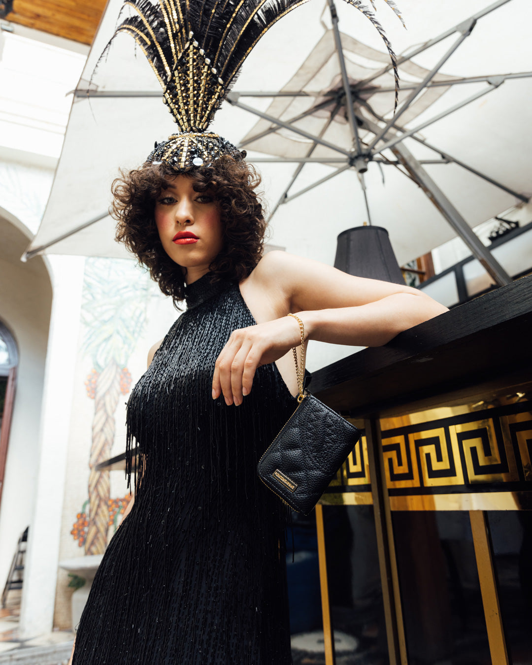 LEVELED UP SPLIT QUILT SHARK WALLET