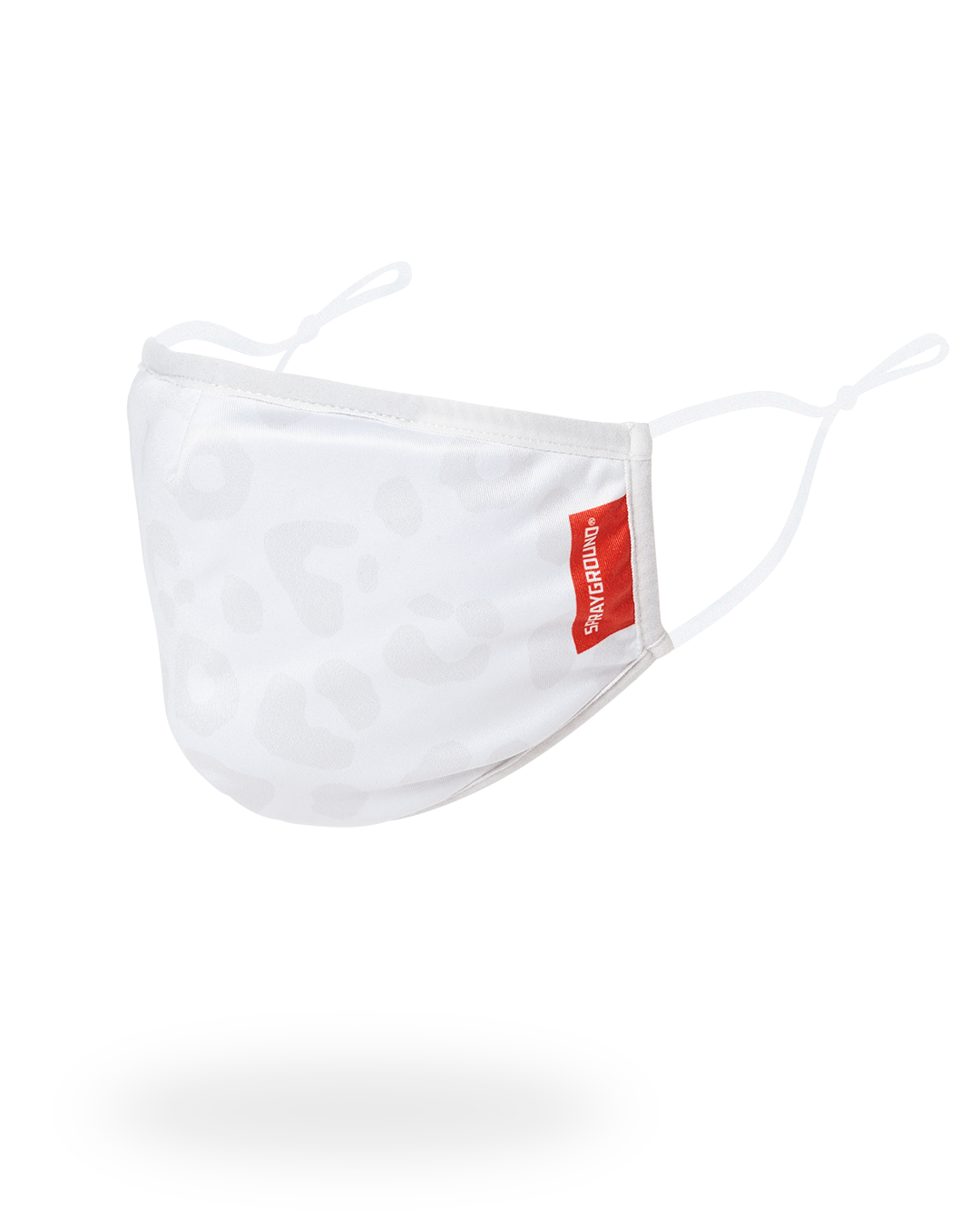 SNOW LEOPARD POLYESTER FACE MASK