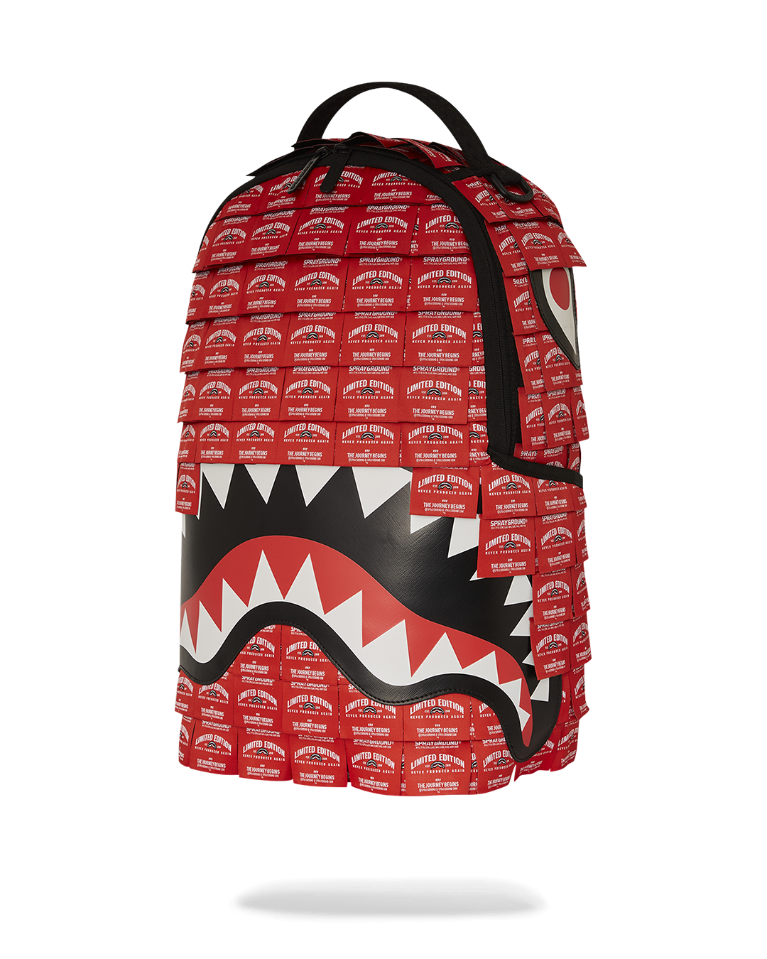 MADE OF WOVEN LABELS SHARK BACKPACK