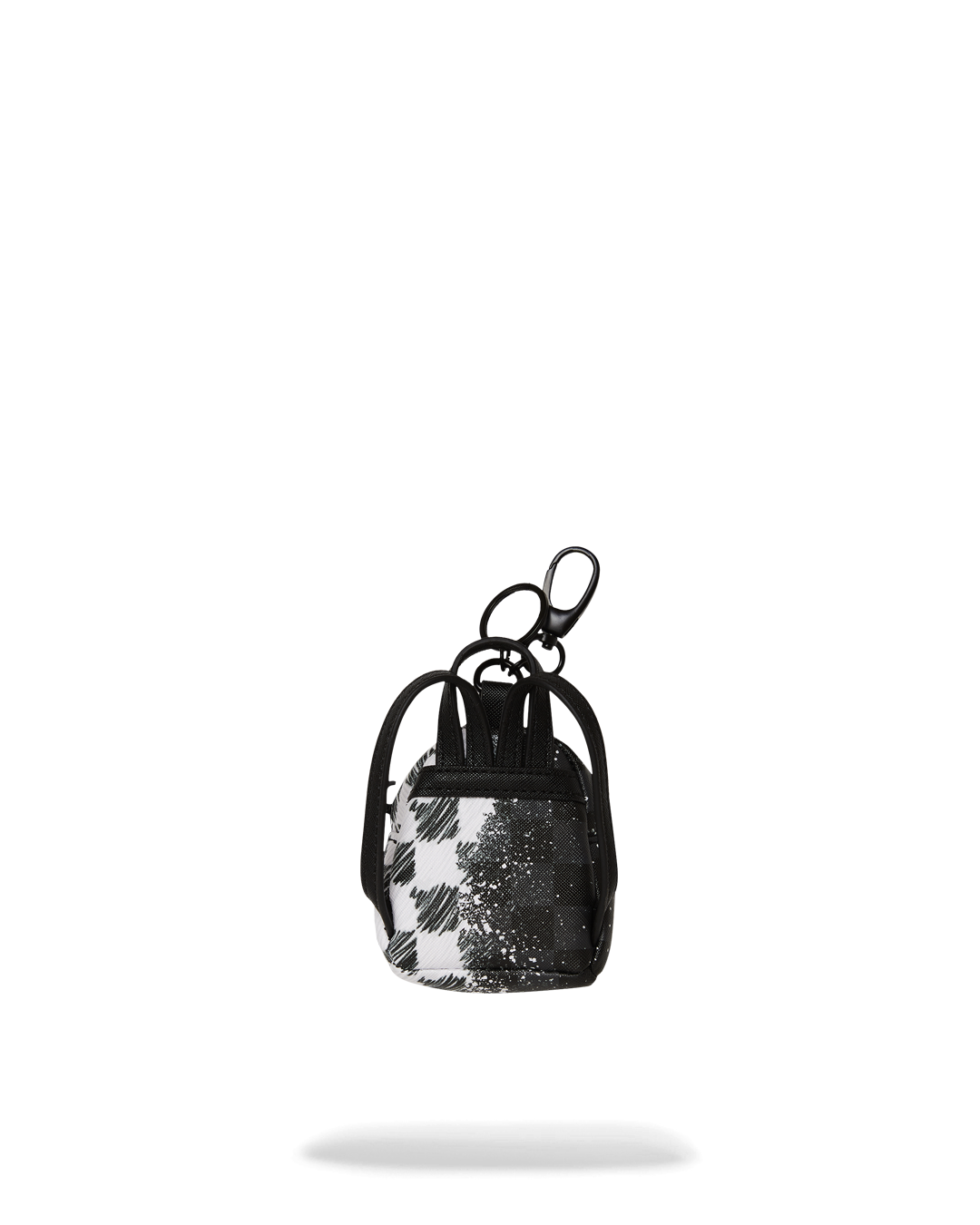 SCRIBBLE DRIBBLE CHECK BACKPACK KEYCHAIN