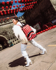 MADE OF WOVEN LABELS SHARK BACKPACK