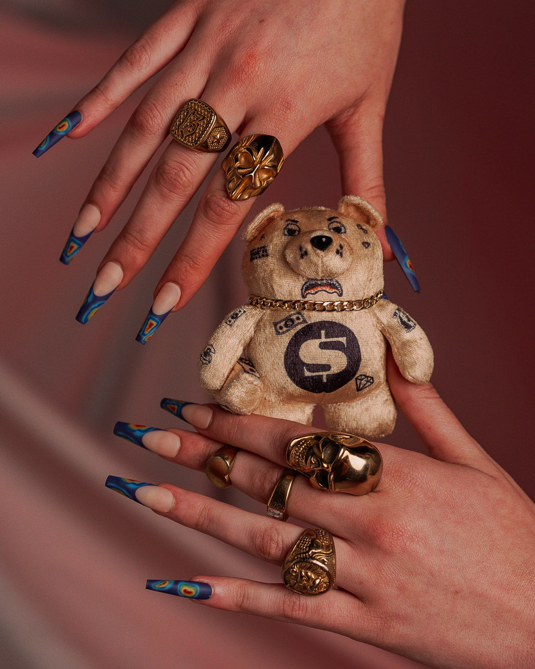 GOLDRUSH BEAR KEYCHAIN