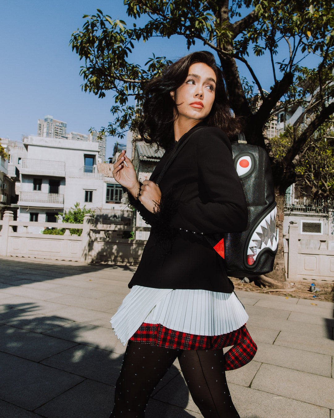 BIG BITE LUCID CLEAR SHARK BITE BACKPACK