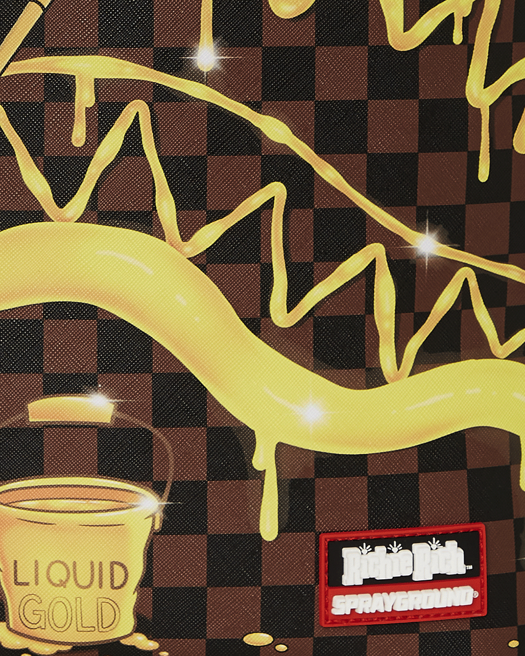 RICHIE RICH PAINT THE SHARK GOLD BACKPACK