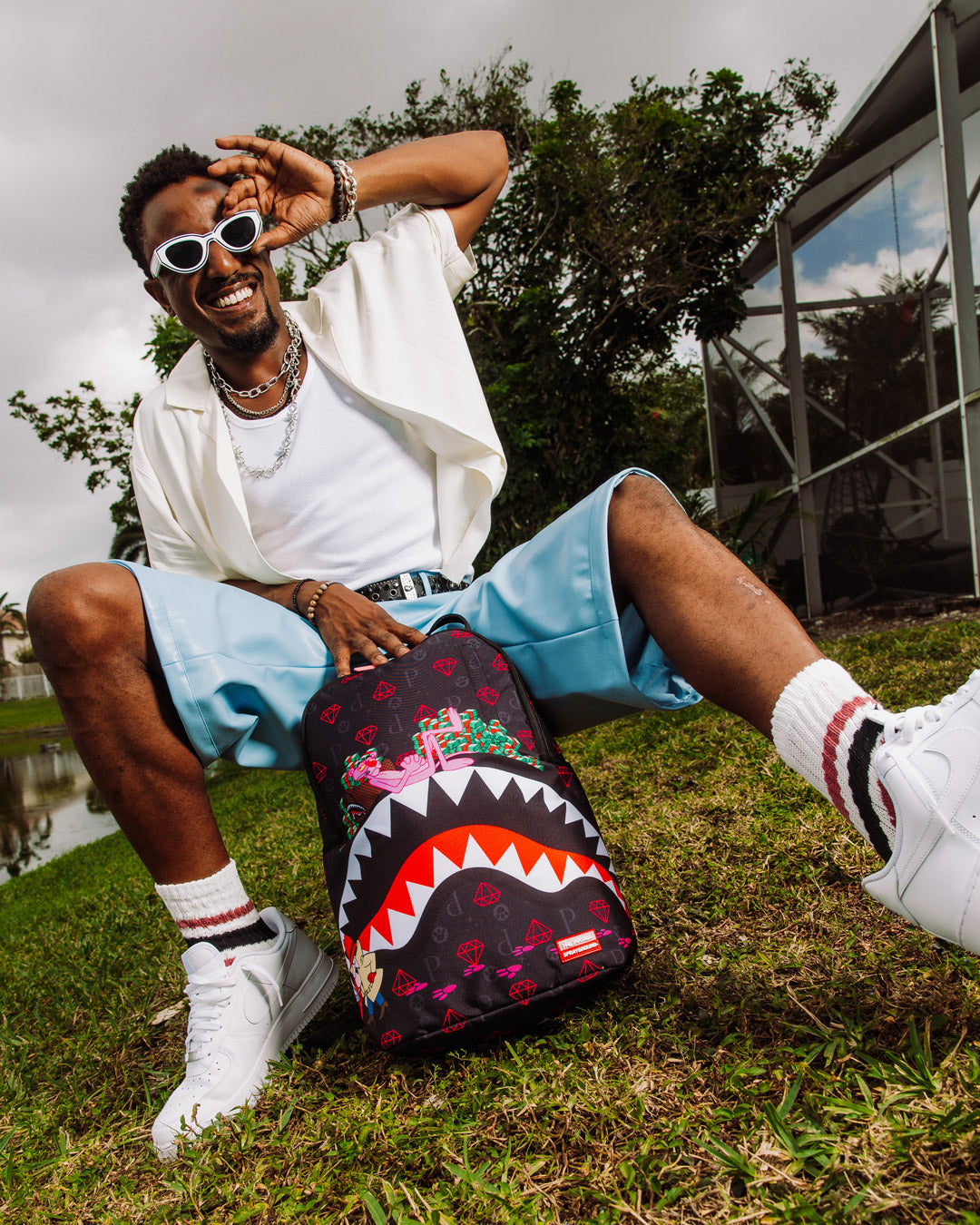 PINK PANTHER PINK MISCHIEF BACKPACK