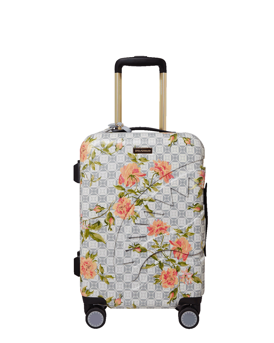 A.I. AFRICAN INTELLIGENCE ELEGANT ENERGY SHARKITECTURE CARRY-ON LUGGAGE - SANDFLOWER COLLAB