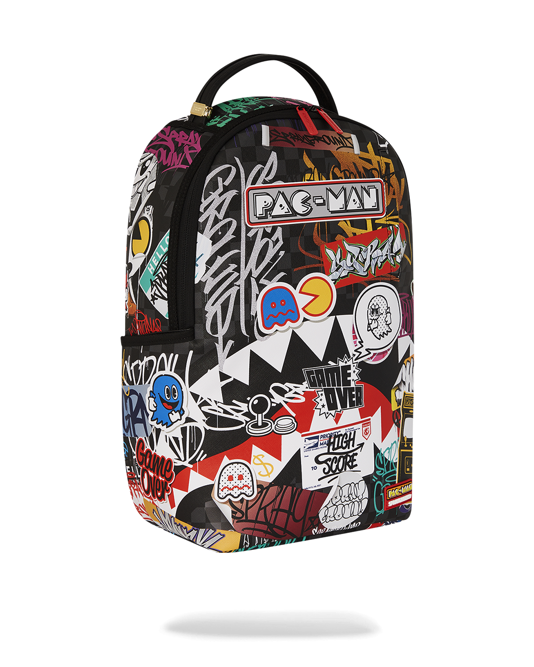 PACMAN LEVELED-UP ART BACKPACK