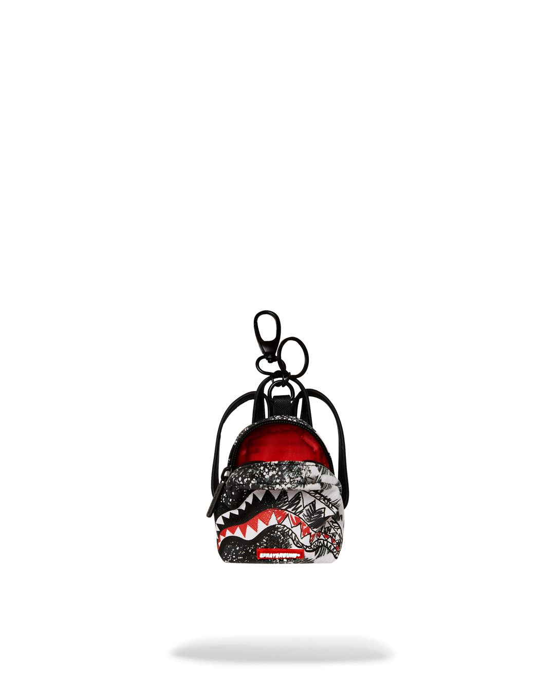 SCRIBBLE DRIBBLE CHECK BACKPACK KEYCHAIN