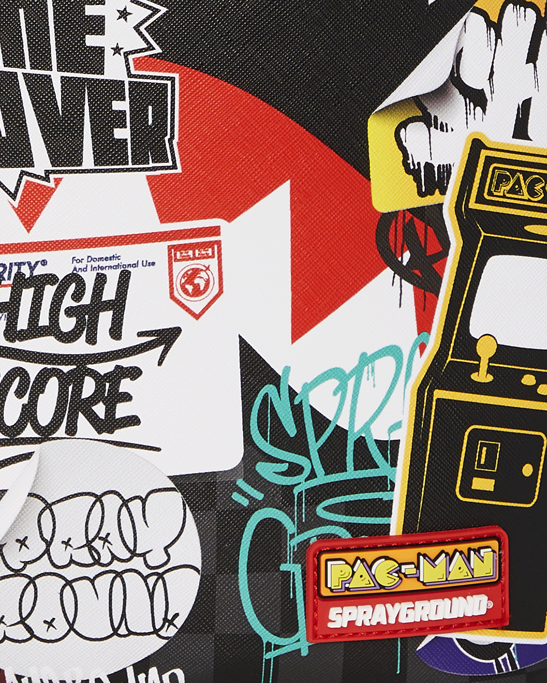 PACMAN LEVELED-UP ART BACKPACK