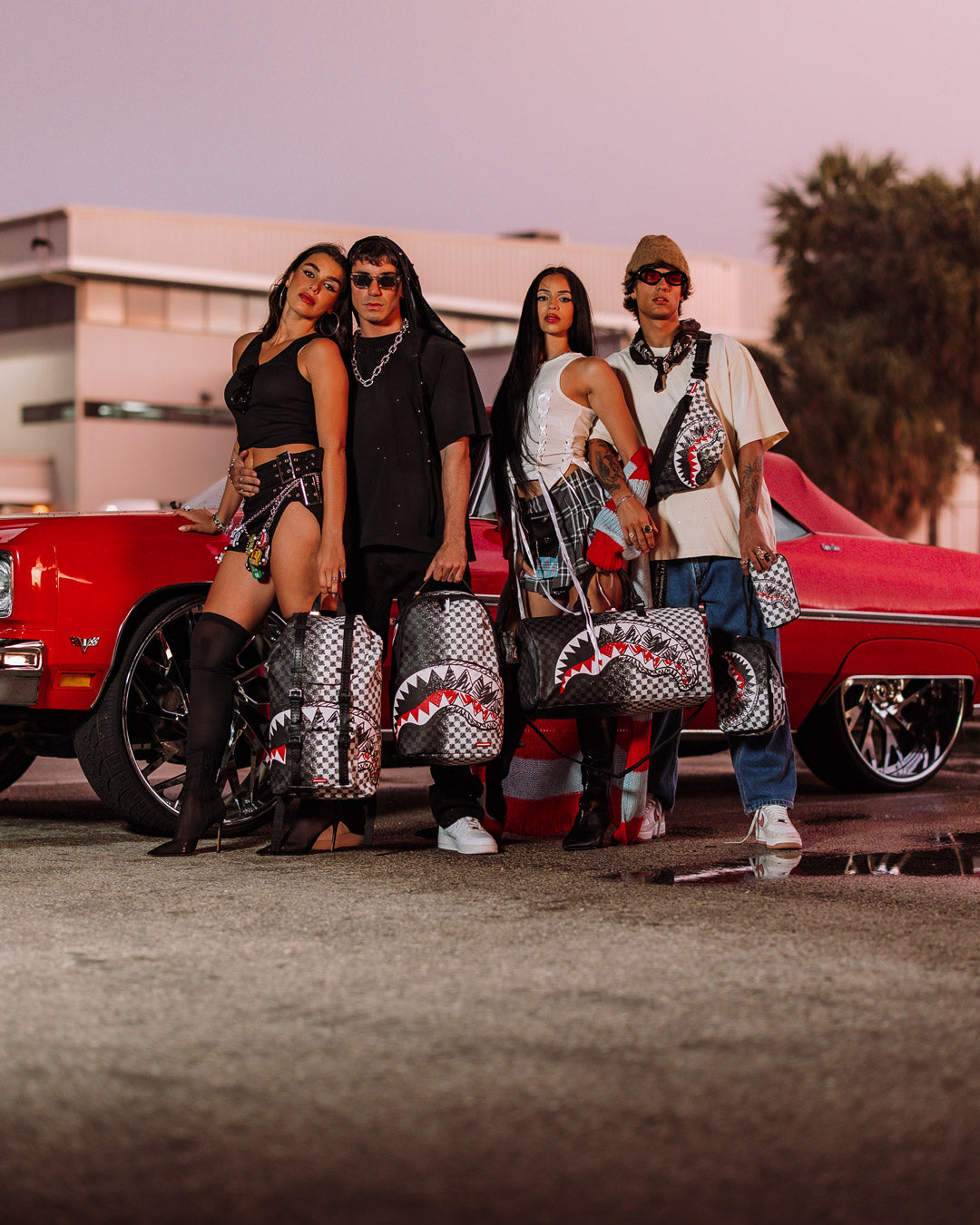 SCRIBBLE DRIBBLE CHECK SAVVY CROSSBODY