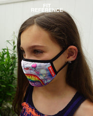 KIDS FORM FITTING MASK:  ASTRO BUBBLE